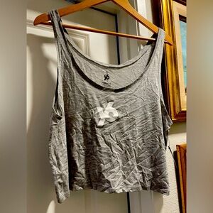 YogaSix “Get Your Six On” Tank, Medium, Light Grey